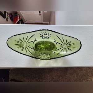 Vintage green candy dish